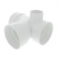 4" PVC DWV Sanitary Tee w/ 2" Left Side Inlet