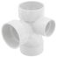 3" PVC DWV Sanitary Tee w/ 2"Right Side Inlet