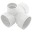 3" PVC DWV Sanitary Tee w/ 2"Right Side Inlet