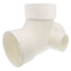 3" PVC DWV Sanitary Tee w/ 1-1/2" R and L Side Inlets