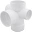 3" PVC DWV Sanitary Tee w/ 2" R and L Side Inlets