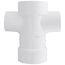 3" PVC DWV Sanitary Tee w/ 2" R and L Side Inlets