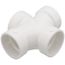 1-1/2" PVC DWV Double Sanitary Tee