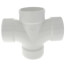 3" PVC DWV Double Sanitary Tee