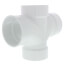 4" PVC DWV Double Sanitary Tee