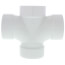 4" PVC DWV Double Sanitary Tee