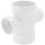 3" x 2" PVC DWV Double Sanitary Tee
