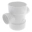 4" x 2" PVC DWV Double Sanitary Tee
