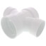 4" x 3" PVC DWV Double Sanitary Tee