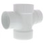 4" x 3" PVC DWV Double Sanitary Tee