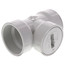 1-1/2" PVC DWV Flush Cleanout Tee w/ Cleanout Plug