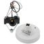 14-1/2" Round Glass 3 Light Close-to-Ceiling
