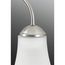 Classic 5 Light Brushed Nickel Etched Glass Traditional Chandelier Light