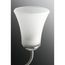 Classic 5 Light Brushed Nickel Etched Glass Traditional Chandelier Light