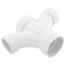 2" x 2" x 1-1/2" x 1-1/2" PVC DWV Double Fixture Fitting