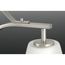 Leap 1 Light Brushed Nickel Etched Glass Modern Pendant Light