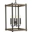 Fontayne 4 Light Antique Bronze Farmhouse Pendant Light