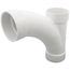 4" PVC DWV Wye and 45° Elbow Combo
