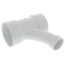 3" x 3" x 1-1/2" PVC DWV Wye and 45° Elbow Combo