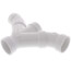 6" PVC DWV Double Wye and 45° Elbow Combo