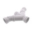 2" PVC DWV Double Wye and 45° Elbow Combo