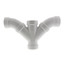 2" PVC DWV Double Wye and 45° Elbow Combo