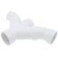3" PVC DWV Double Wye and 45° Elbow Combo