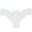 3" PVC DWV Double Wye and 45° Elbow Combo