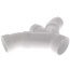 4" PVC DWV Double Wye and 45° Elbow Combo