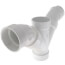 4" PVC DWV Double Wye and 45° Elbow Combo