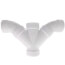 4" PVC DWV Double Wye and 45° Elbow Combo
