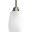 Wisten 1 Light Brushed Nickel Etched Glass Modern Mini-Pendant Light