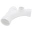3" PVC DWV Wye and 45° Elbow Combo w/ 2" L Side Inlet