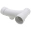 3" PVC DWV Wye and 45° Elbow Combo w/ 2" R Side Inlet