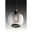 Chronicle 1 Light Antique Bronze Clear Seeded White Opal Glass Coastal Mini-Pendant Light