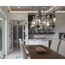 Staunton 1 Light Brushed Nickel Clear Glass Global Pendant Light