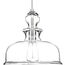 Staunton 1 Light Brushed Nickel Clear Glass Global Pendant Light