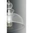 Staunton 1 Light Brushed Nickel Clear Glass Global Pendant Light