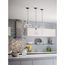 Staunton 1 Light Brushed Nickel Clear Glass Global Pendant Light