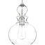 Staunton 1 Light Brushed Nickel Clear Glass Global Pendant Light