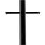 Outdoor 7' Aluminum Post w/ Ladder Rest