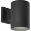 5" Black Outdoor Wall Cylinder