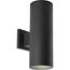 5" Cylinder 2 Light Black Up/Down Modern Outdoor Wall Light