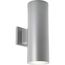 5" Cylinder 2 Light Black Up/Down Modern Outdoor Wall Light