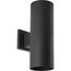 5" Cylinder 2 Light Black Up/Down Modern Outdoor Wall Light