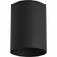 Cylinder 5" 1 Light Black Modern Outdoor Ceiling Light