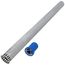 1-1/2" X 21" Flush Tube/Vacuum Breaker, Less Nut - Chrome Plated (Bagged)