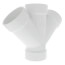 4" PVC DWV Double Wye