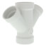 2" x 1-1/2" PVC DWV Double Wye