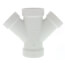 2" x 1-1/2" PVC DWV Double Wye